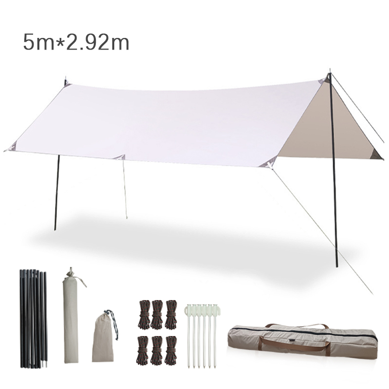 Hammock Rain Tarp - 500*292cm Hammock Rain Fly Waterproof and
