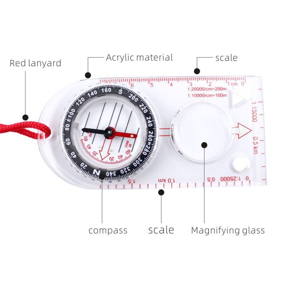 Orienteering Baseplate Compass - Map Compass Orienteering 评论和价格