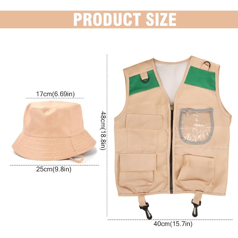 Safari Costume with Cargo Vest - Outdoor Adventure Girls 评论和价格