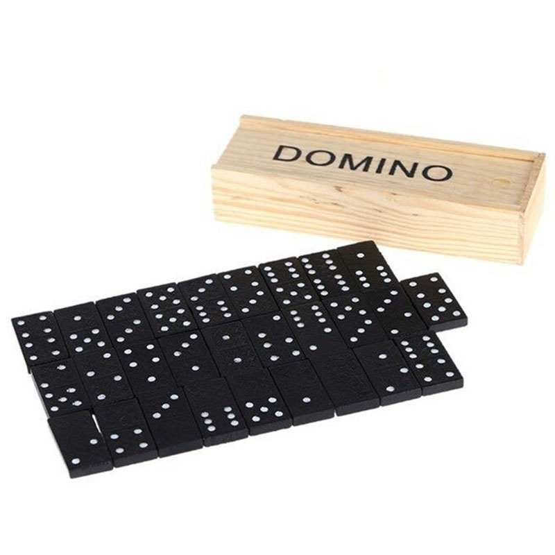 28pcs/Set Wooden Domino Board  - Outdoor Adventure Game 评论和价格