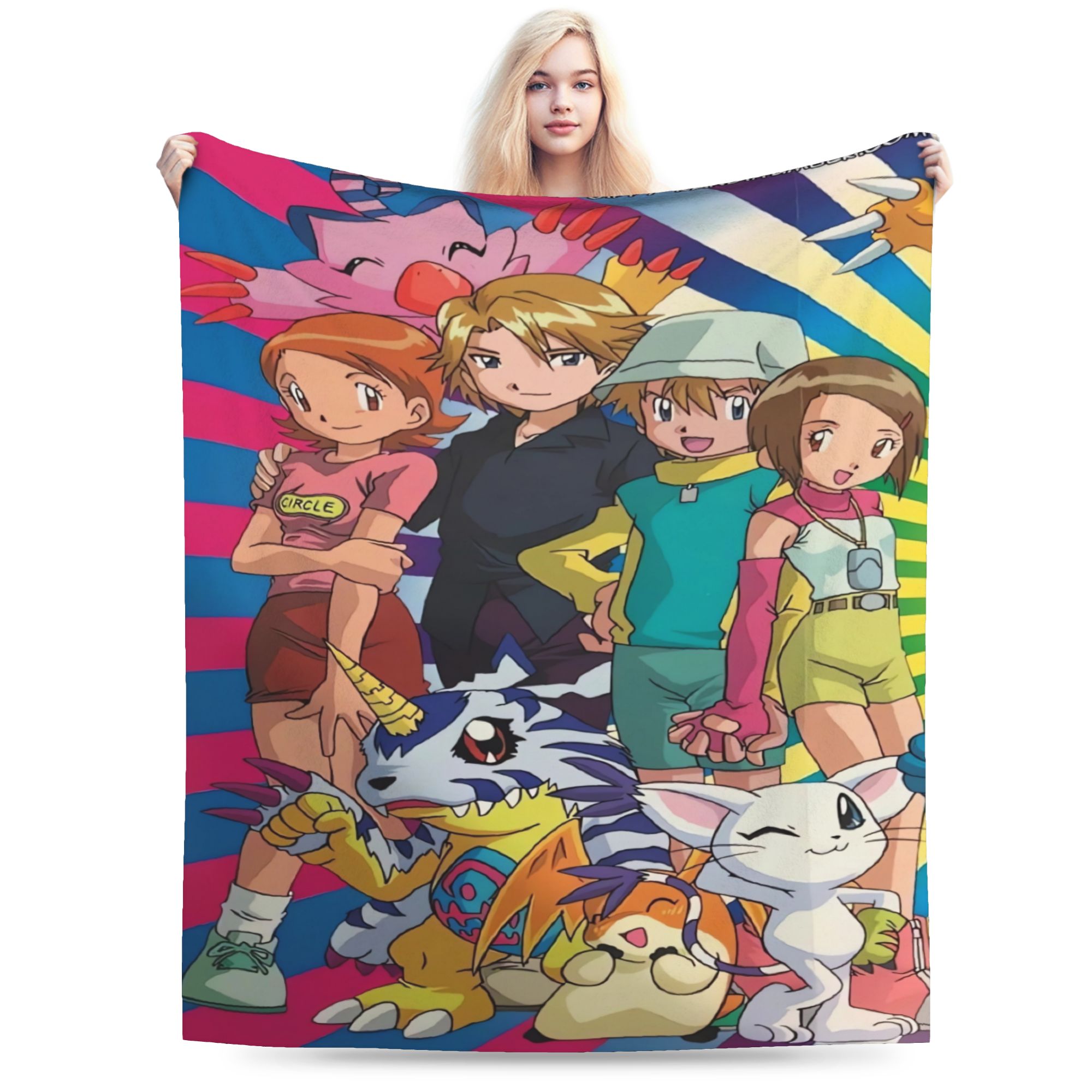 Digimon Adventure  Blankets Qu - Outdoor Adventure Girls 评论和价格