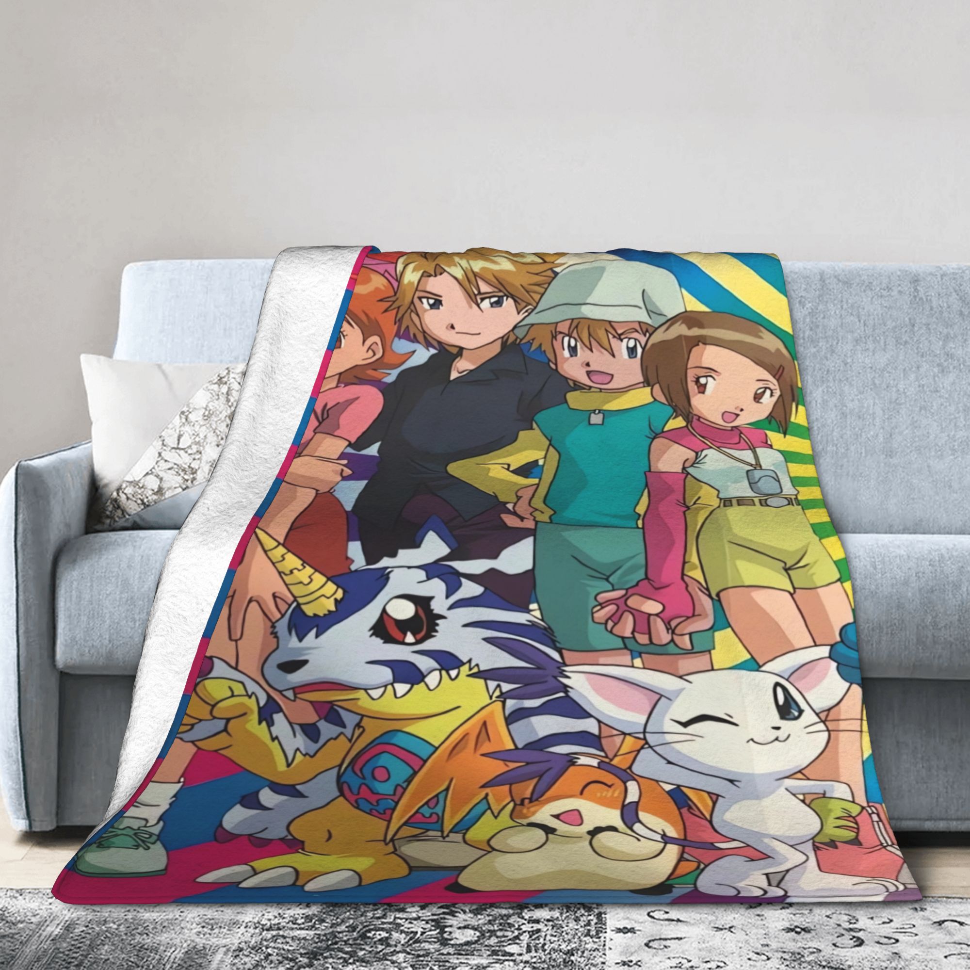 Digimon Adventure  Blankets Qu - Outdoor Adventure Girls 评论和价格