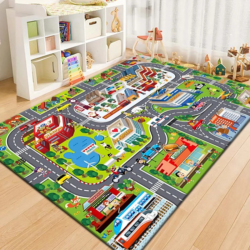 Colorful Kids City Map Play Ma - Outdoor Adventure Toys For Kids 评论和价格