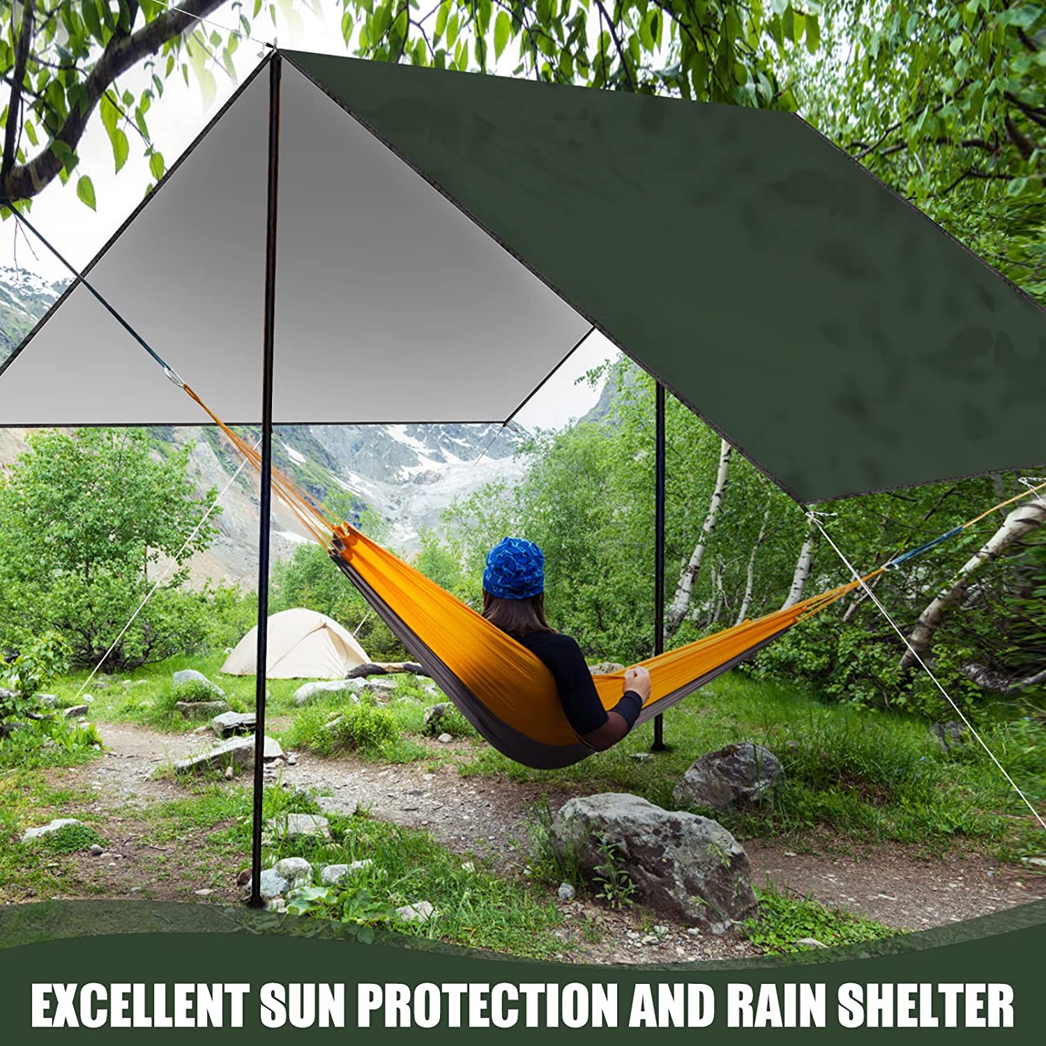 2026 Waterproof Camping Tarp,  - Hammock Rain Tarp 评论和价格