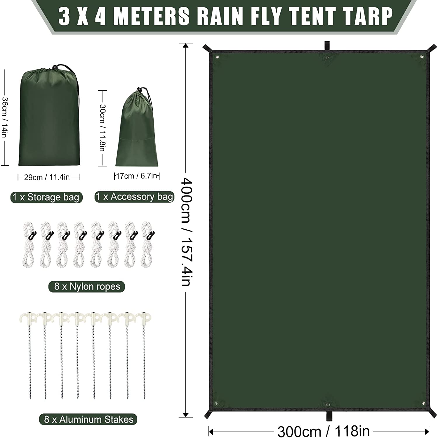 2026 Waterproof Camping Tarp,  - Hammock Rain Tarp 评论和价格