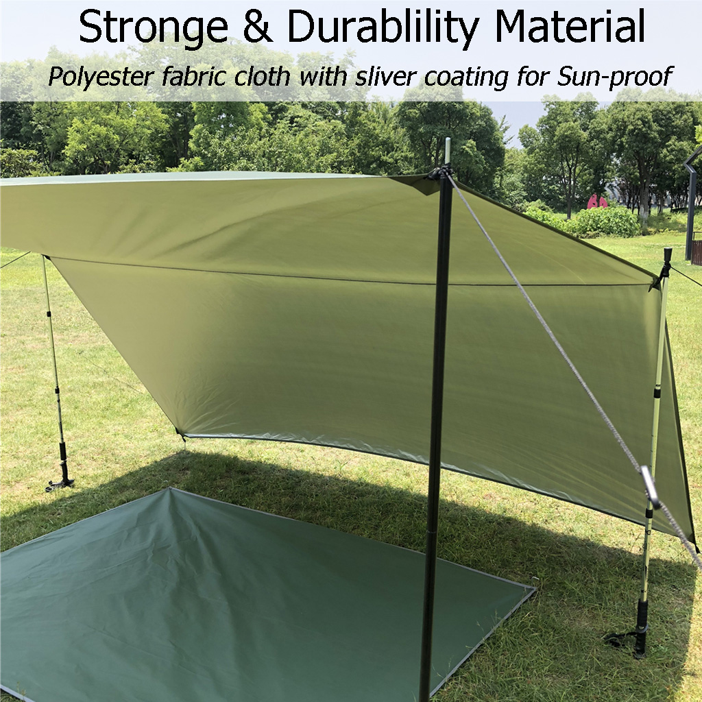 DANCHEL 3x3m Camping Tarp Wate - Hammock Rain Tarp 评论和价格