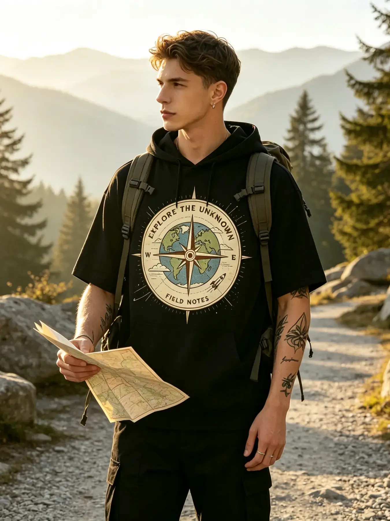 Men's Short Sleeve Hooded T-Sh - Outdoor Adventure World 评论和价格