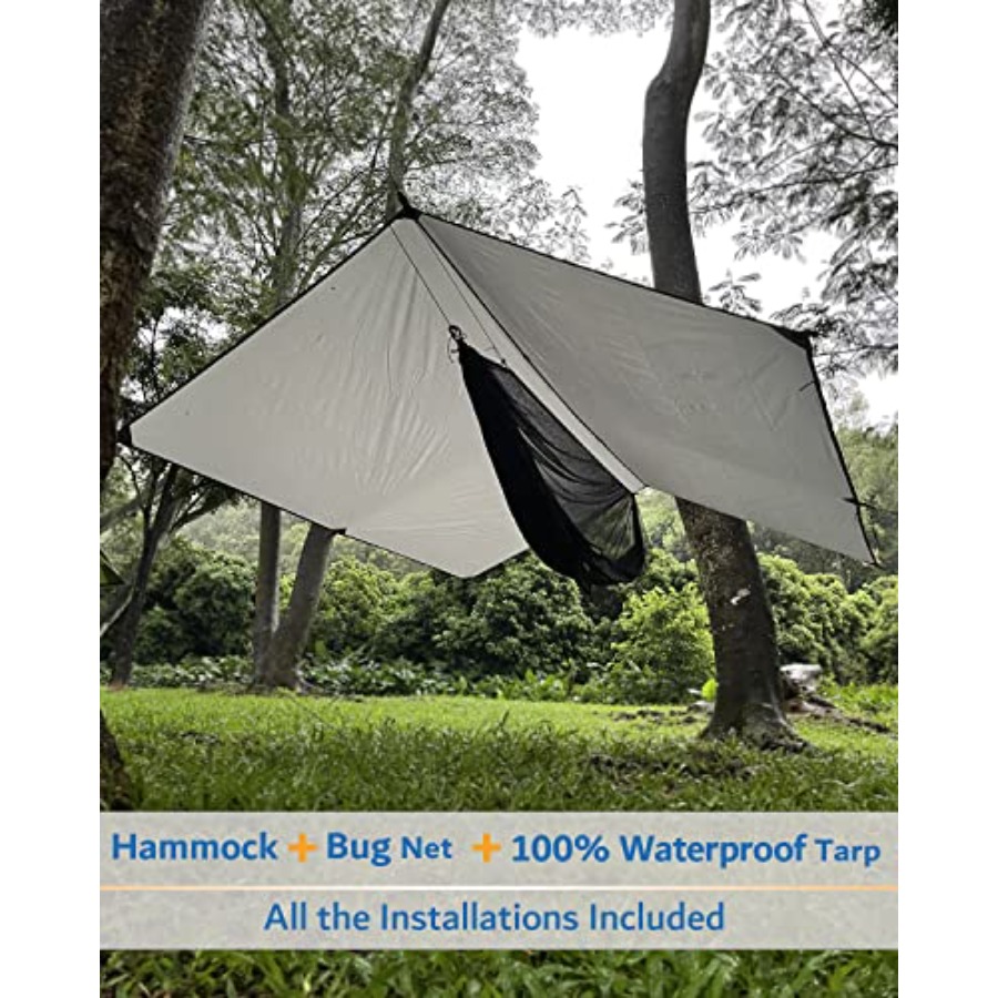 Portable Camping Hammock with  - Hammock Rain Tarp 评论和价格