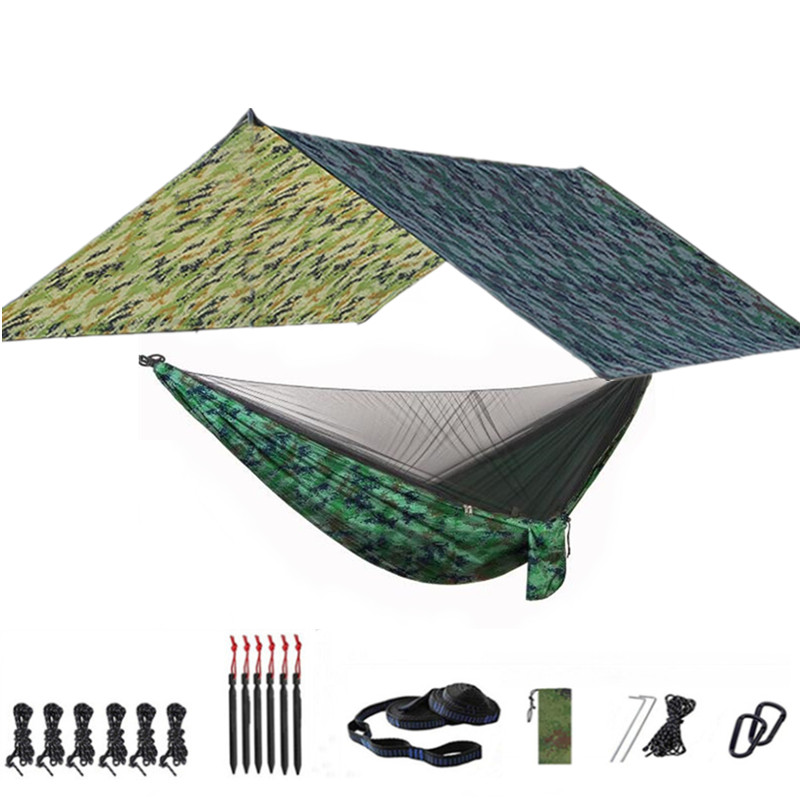 Hammock Camping with Rain Fly  - Hammock Rain Tarp 评论和价格