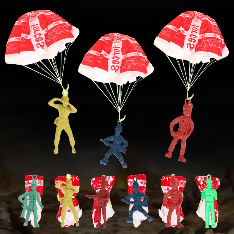 10pcs Plastic Ejecting Parachu - Outdoor Adventure Game 评论和价格
