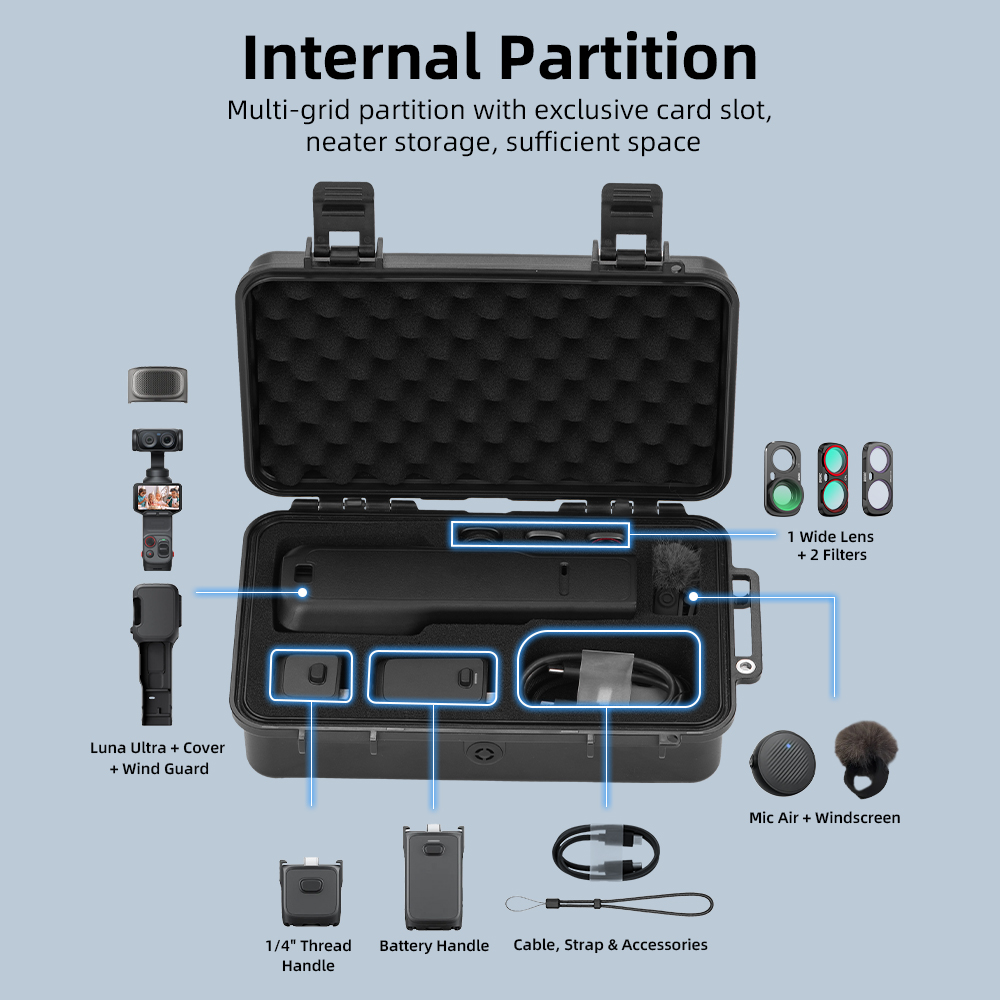 Suitcase For INSTA 360 Luna Ul - Outdoor Adventure Box 评论和价格