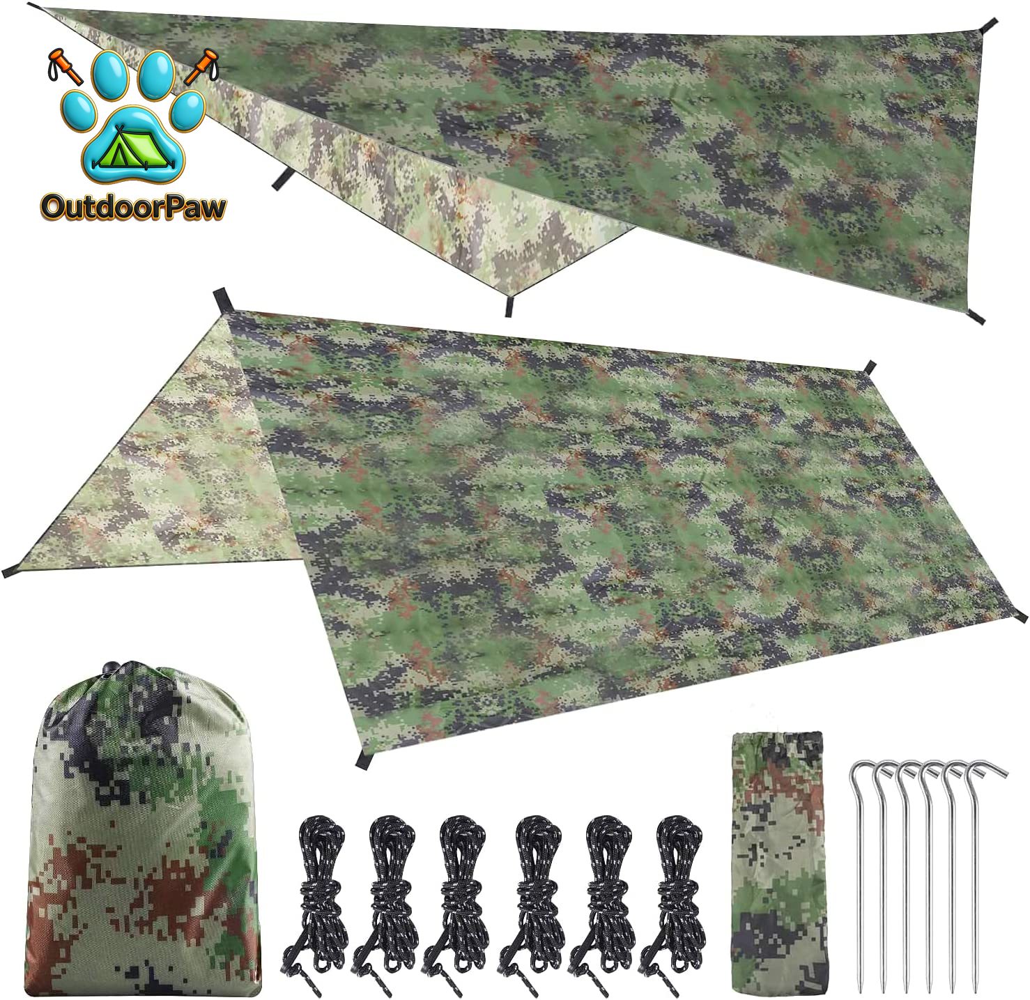 Hammock Rain Fly Tent Tarp 3*3 - Hammock Rain Tarp 评论和价格