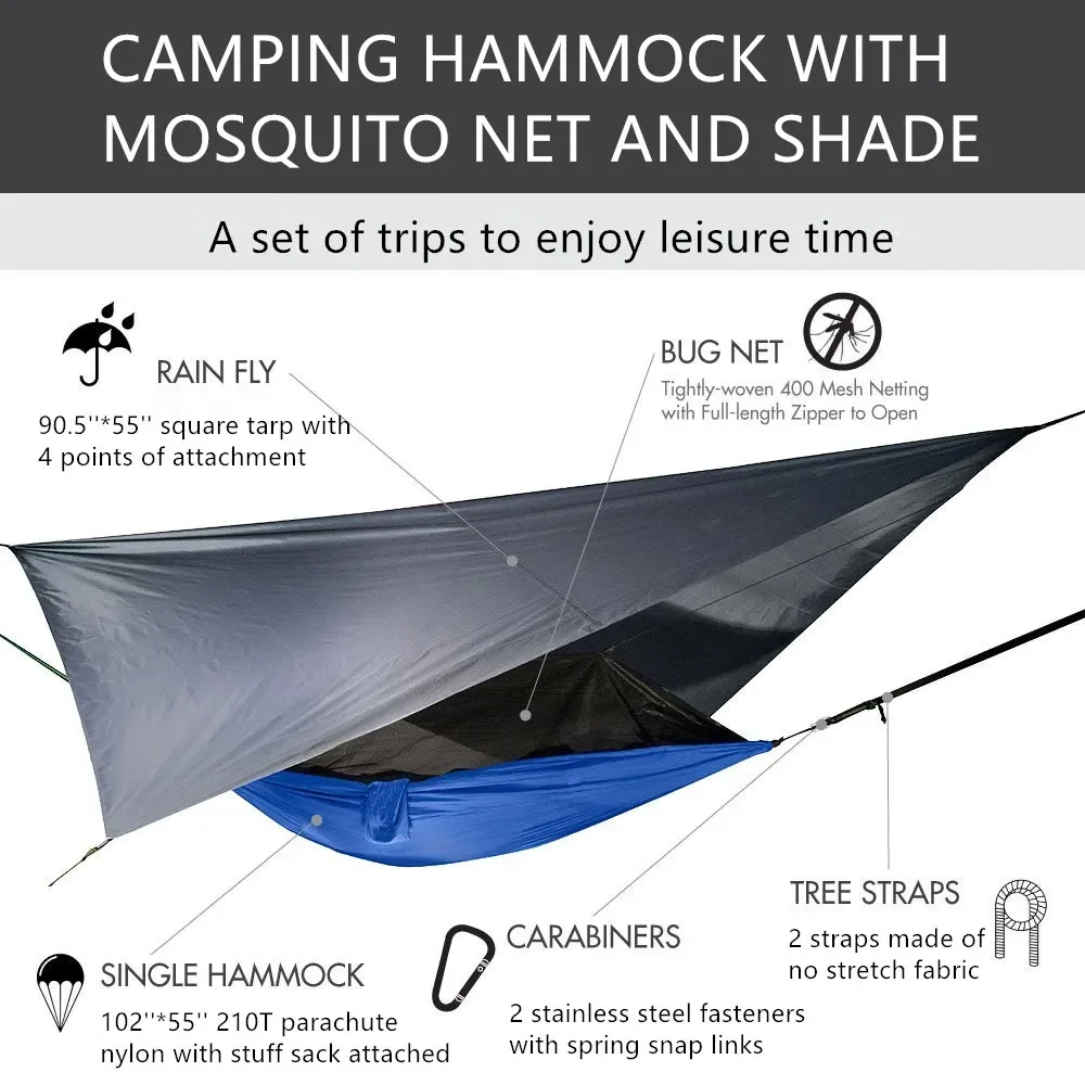 Lightweight Portable Camping H - Hammock Rain Tarp 评论和价格